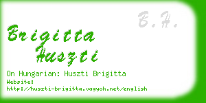 brigitta huszti business card